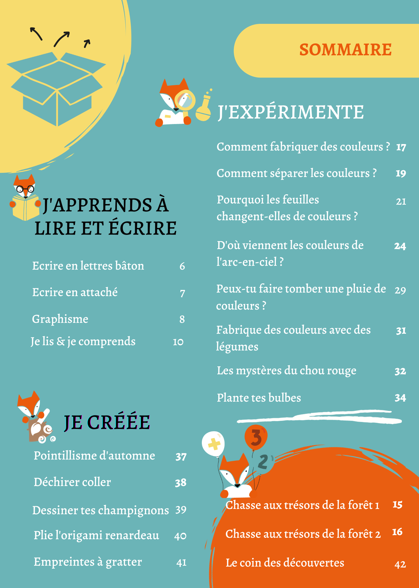 🍂LES COULEURS DE L'AUTOMNE (4-7 ans)